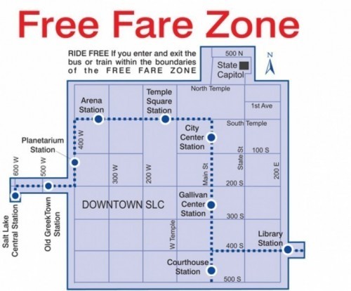 free fare zone slc